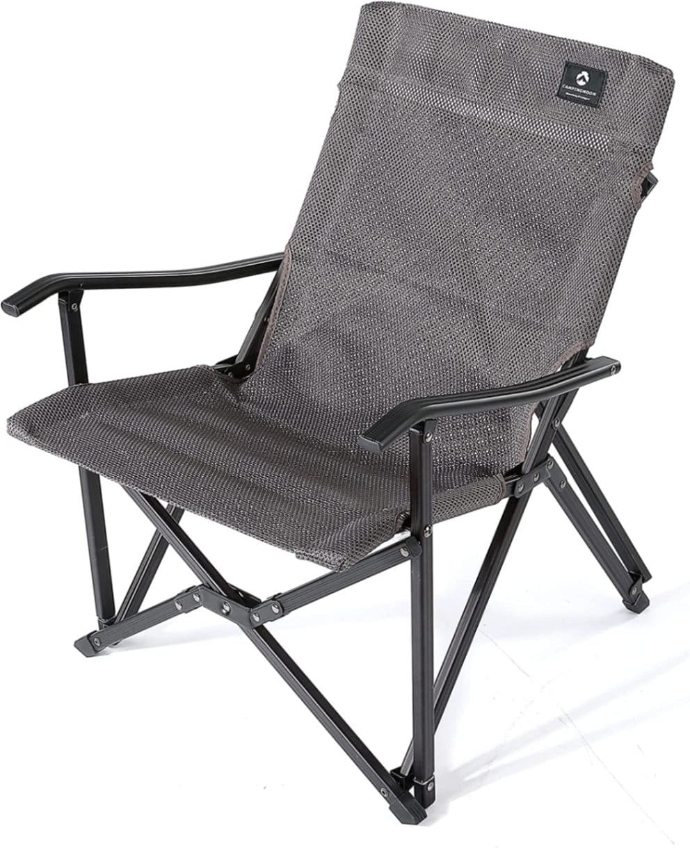 メッシュローチェア キャンプ メッシュ ローチェア グレー F-1003-WH-キャンピングムーン | Campingmoon