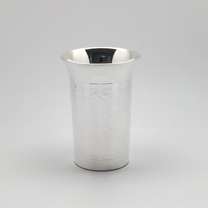 純銀　冷酒器　岩石　磨き仕上げ-森銀器製作所公式オンラインショップ
