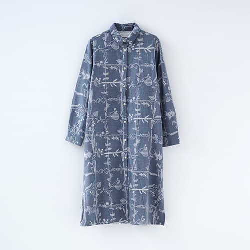 [30%OFF]コラボ 起毛シャツワンピース（AFTER THE STORM/チャコール）-steteco.com online shop