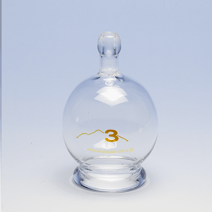 霧島ガラス玉 ガラスのみ 3号|バンキーにも使用可能|吸灸 【無添加ライフ|黒酢と吸い玉と健康のお店|株式会社健康ライフ】