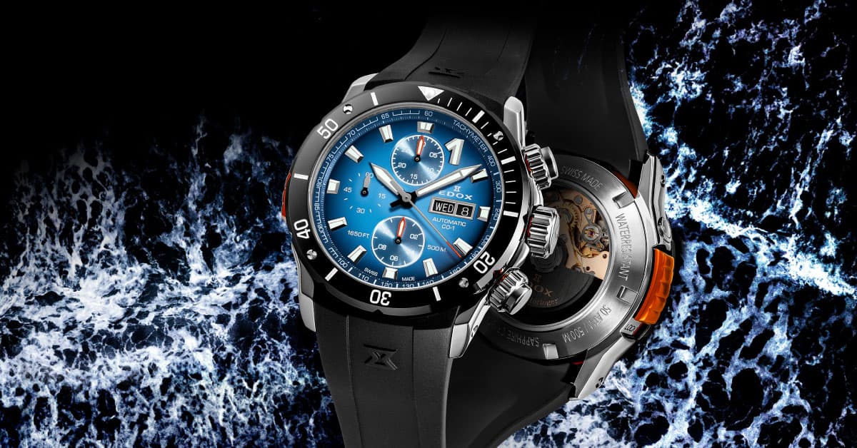 EDOX|クロノオフショア1 ベゼルロック